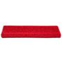 Voir la diapositive 3 : VIDAXL Tapis d'escalier 30 pcs 65x21x4 cm Rouge