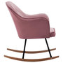 Voir la diapositive 4 : VIDAXL Chaise a bascule Rose Velours