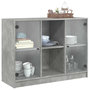 Voir la diapositive 5 : VIDAXL Buffet gris beton 102x37x75,5 cm bois d'ingenierie