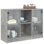 Voir la diapositive 5 : VIDAXL Buffet gris beton 102x37x75,5 cm bois d'ingenierie