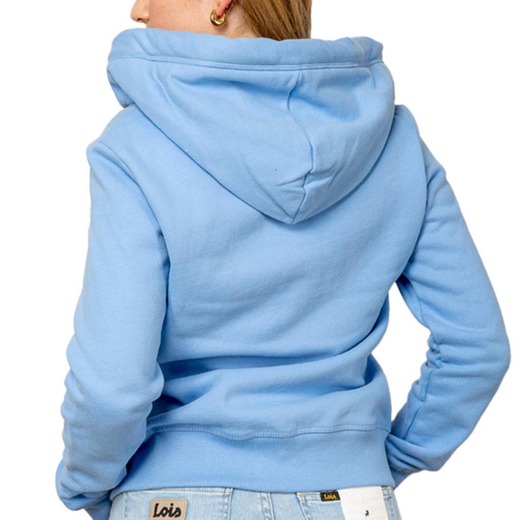 Voir la diapositive 2 : SUPERDRY Sweat Bleu Femme Superdry Essential Logo Ziphood Hb