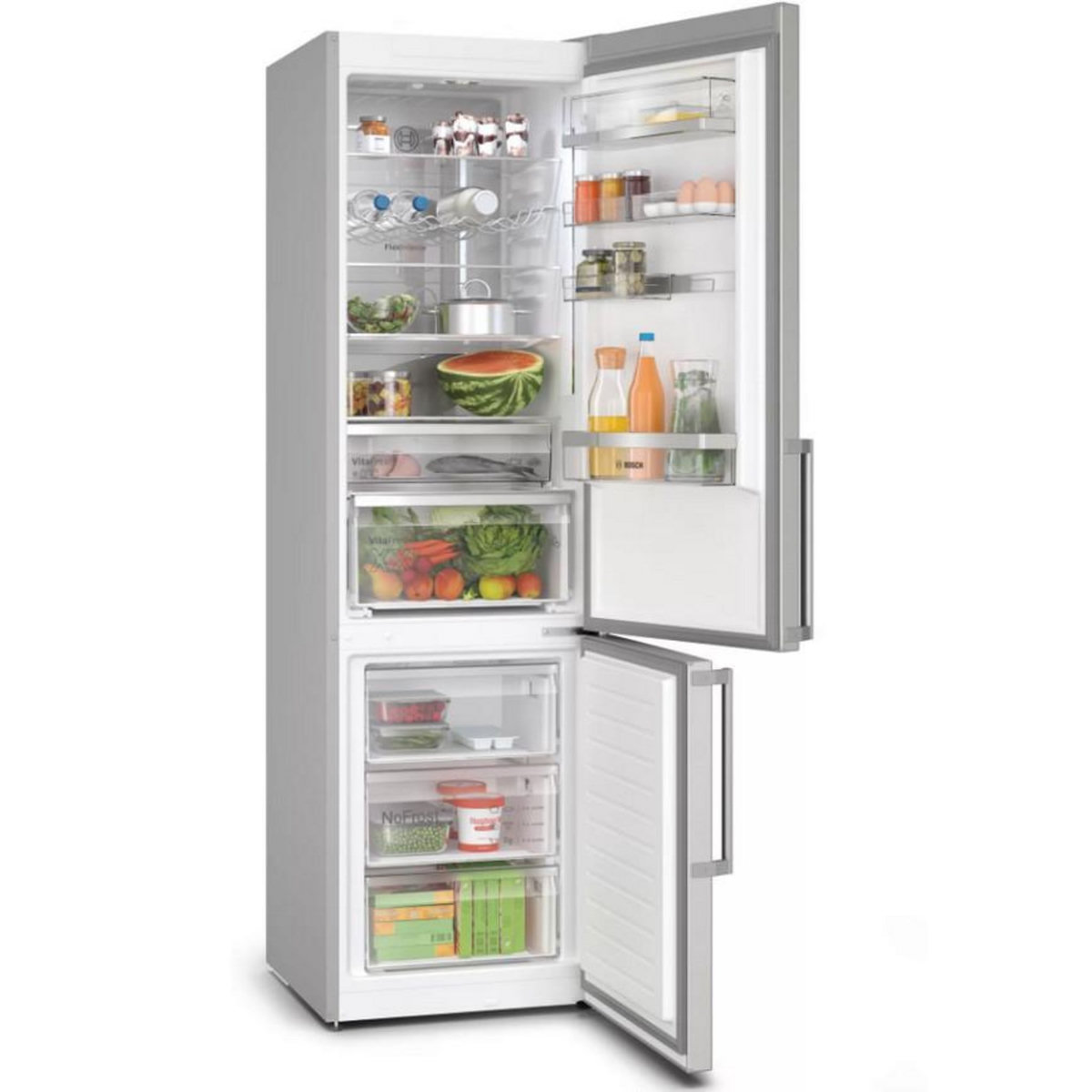 BOSCH Réfrigérateur combiné 60cm 363l no frost inox - kgn39aibt