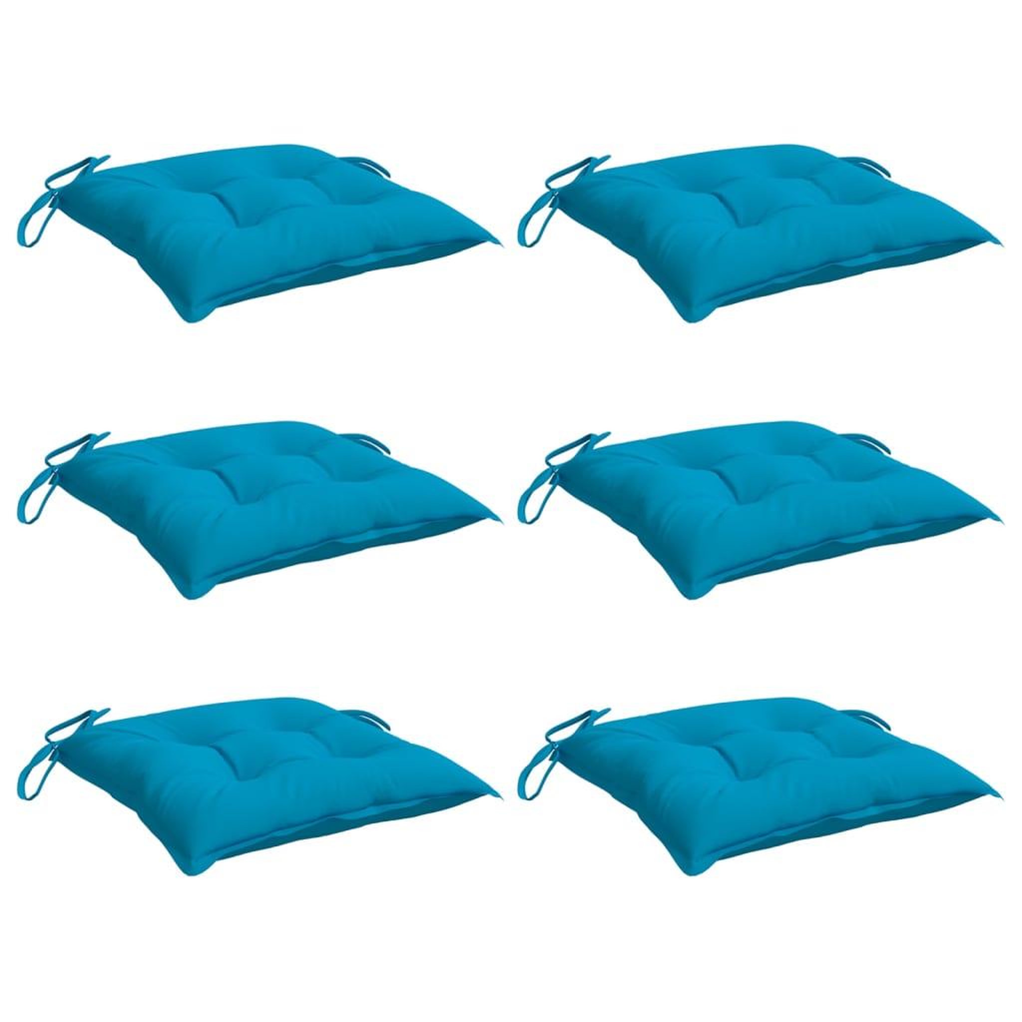 Voir la diapositive 3 : VIDAXL Coussins de palette lot de 6 bleu clair 50x50x7 cm tissu oxford