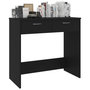 Voir la diapositive 5 : VIDAXL Bureau Noir 80x40x75 cm Agglomere