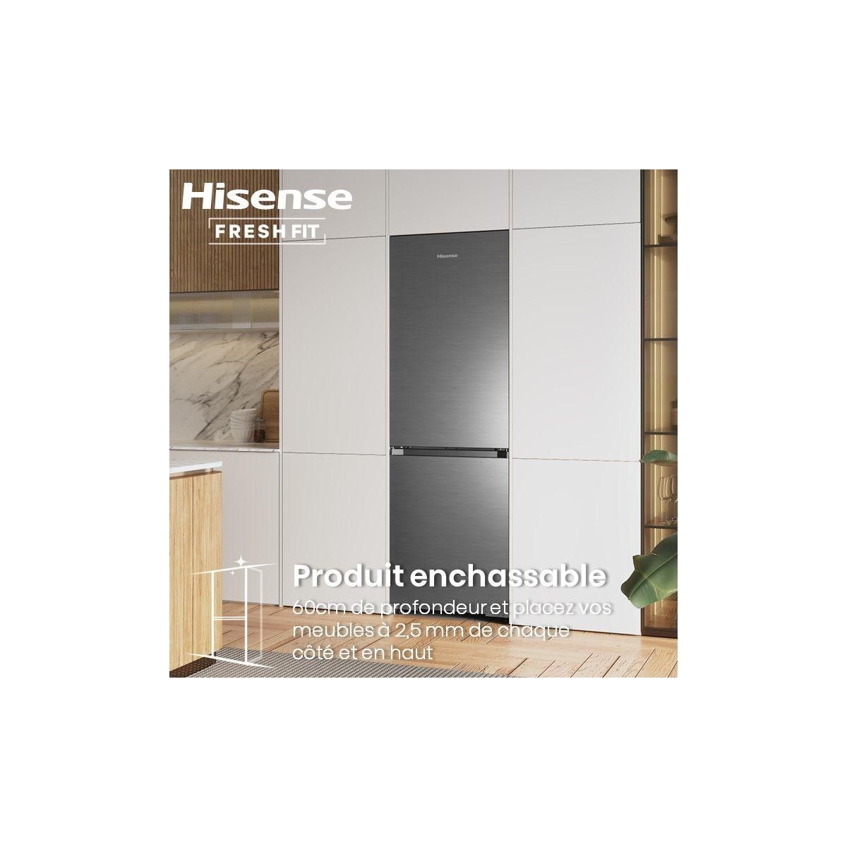 Hisense Réfrigérateur combiné RB3K330SAIE FreshFit