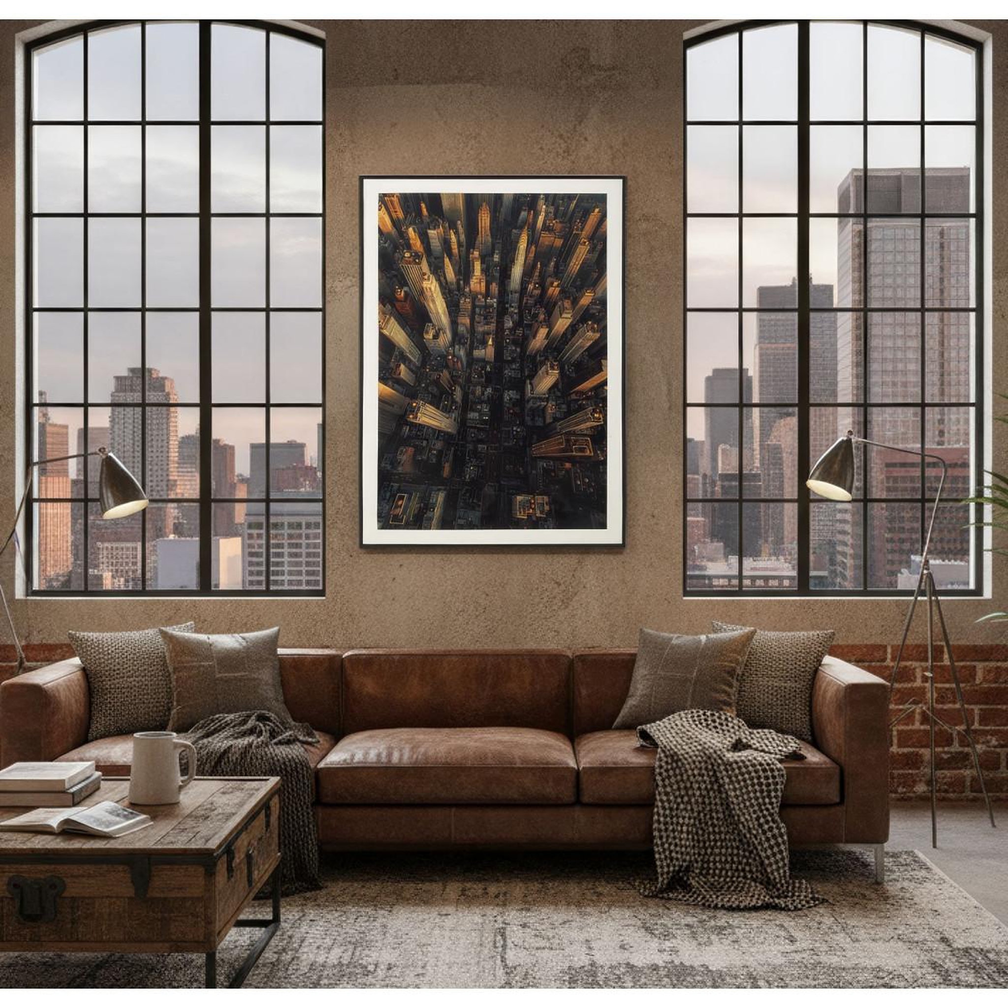 Voir la diapositive 5 : Paris Prix Tableau imprimé  new york i  72x102cm multicolore
