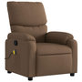 Voir la diapositive 3 : VIDAXL Fauteuil de massage inclinable Marron Tissu