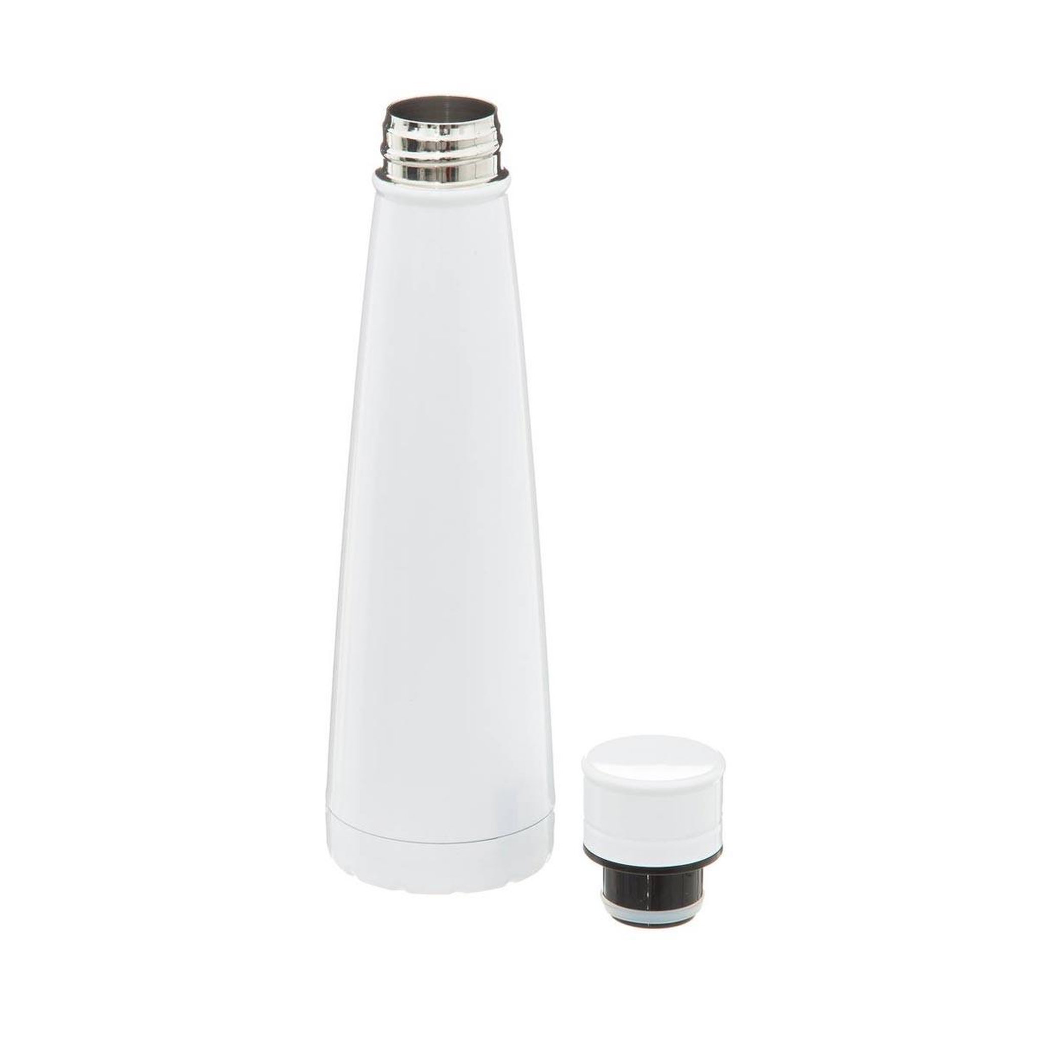 Voir la diapositive 2 : FIVE Bouteille isotherme conique  modern  0,45l blanc