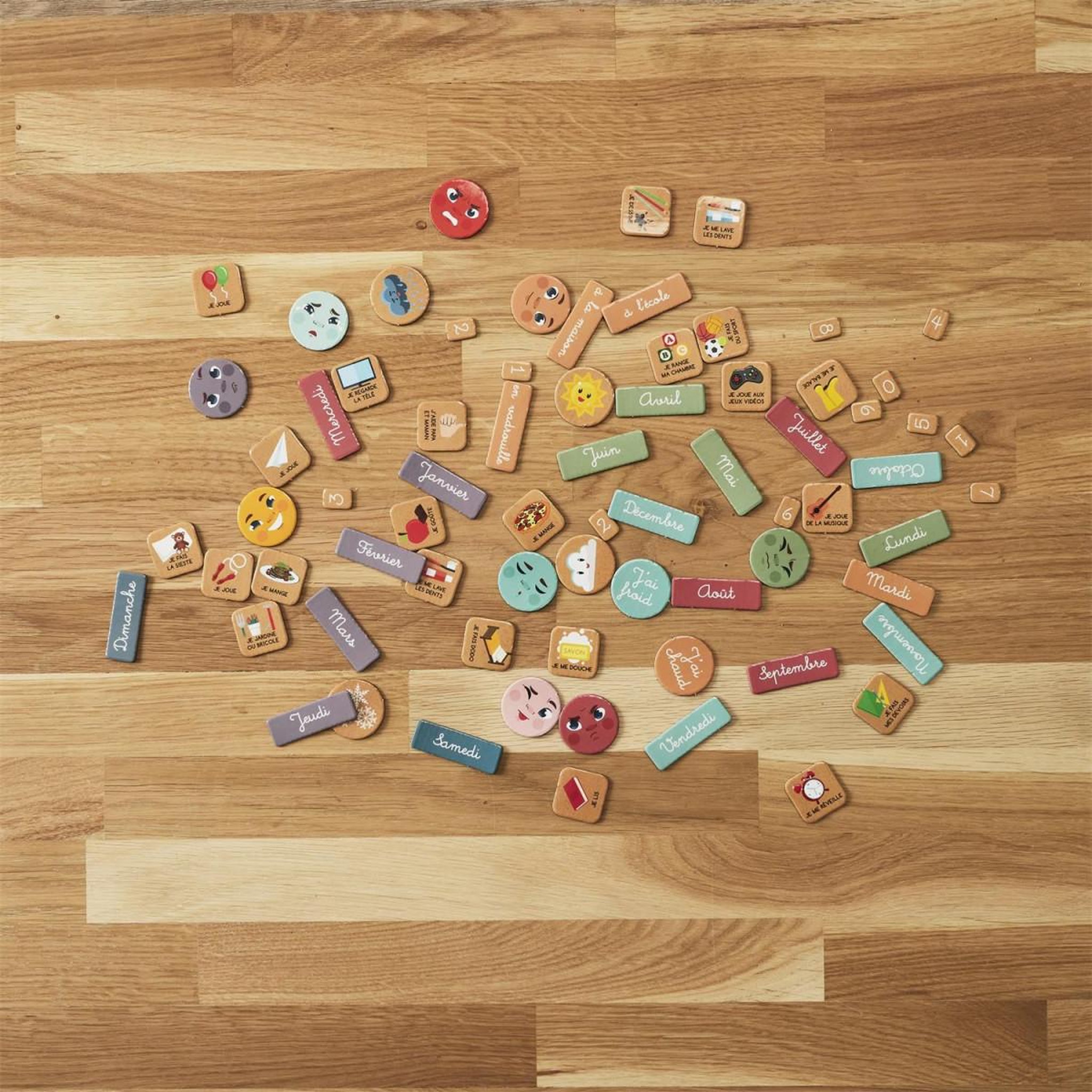 Voir la diapositive 4 : Jeux 2 momes Jeu éducatif  je comprends ma journée  37cm multicolore