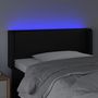 Voir la diapositive 4 : VIDAXL Tete de lit a LED Noir 103x16x78/88 cm Similicuir