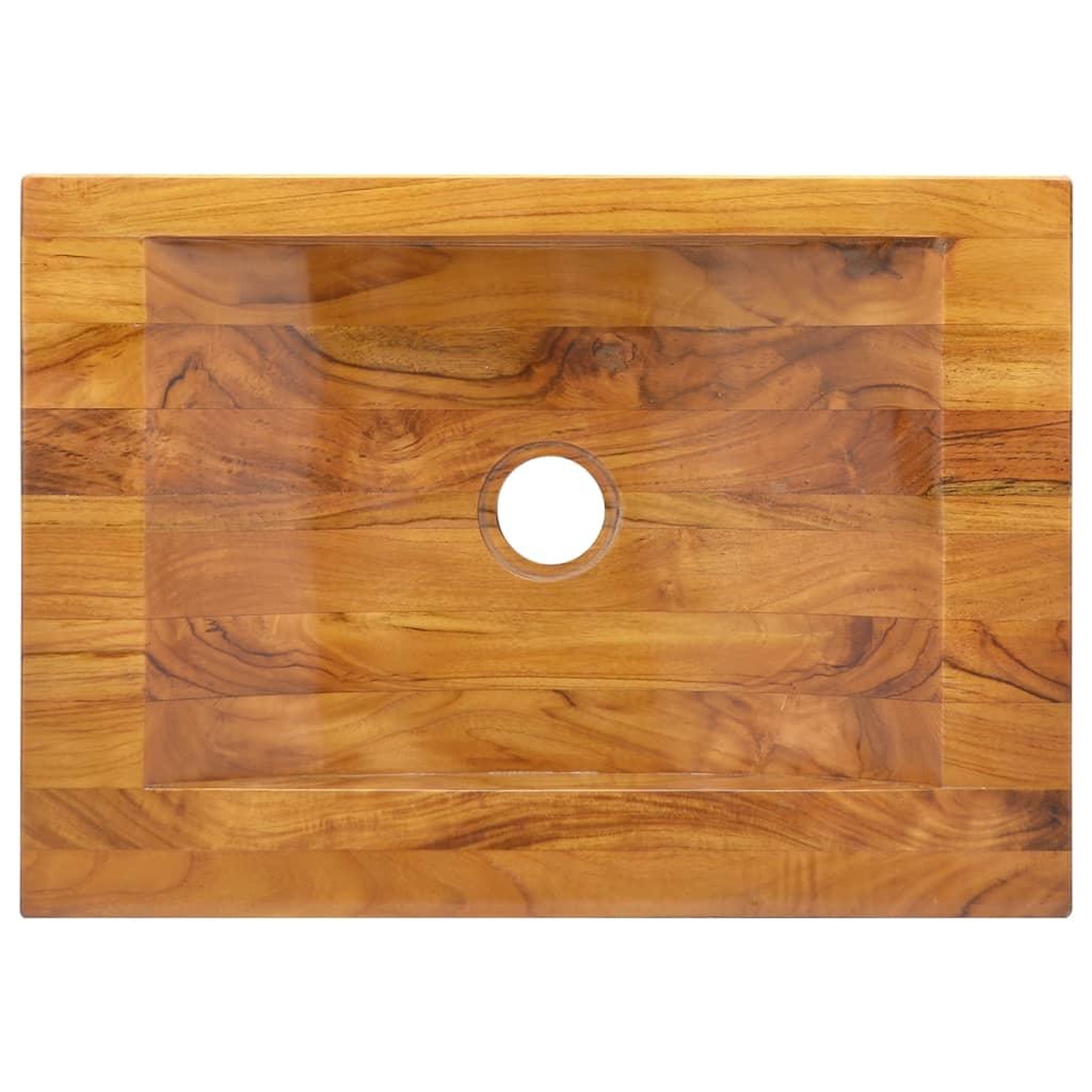 Voir la diapositive 4 : VIDAXL Lavabo bois de teck massif 50x35x10 cm