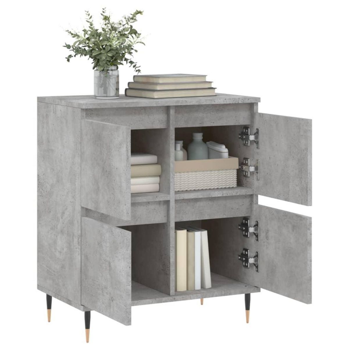 VIDAXL Buffet Gris beton 60x35x70 cm Bois d'ingenierie