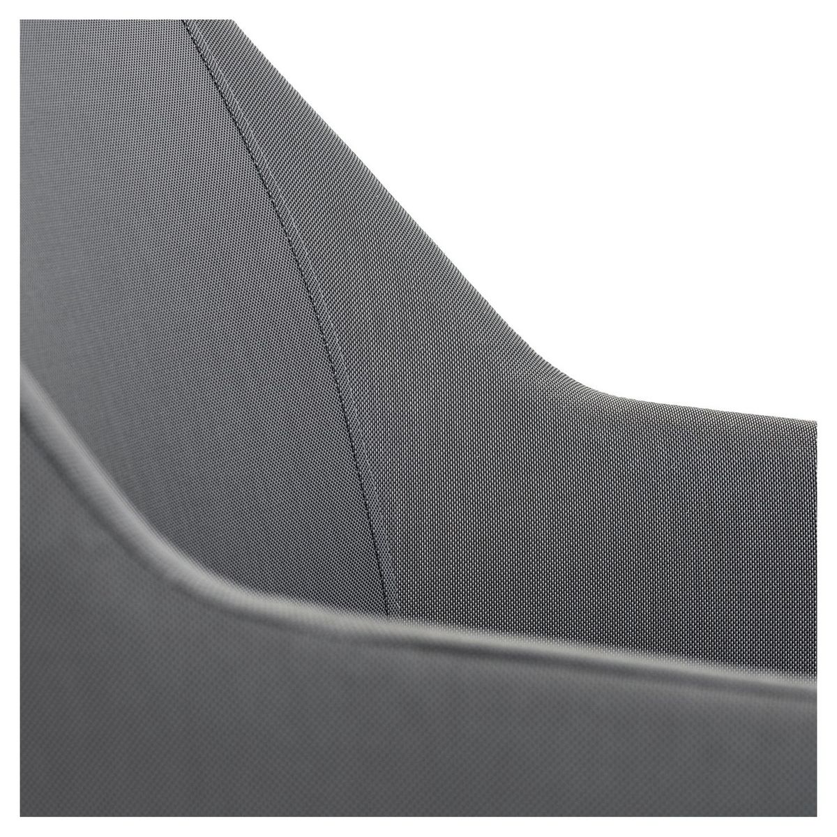 JARDILINE Lot de 2 fauteuils de jardin - Résine tressée/Aluminium - Anthracite - FORMENTERA