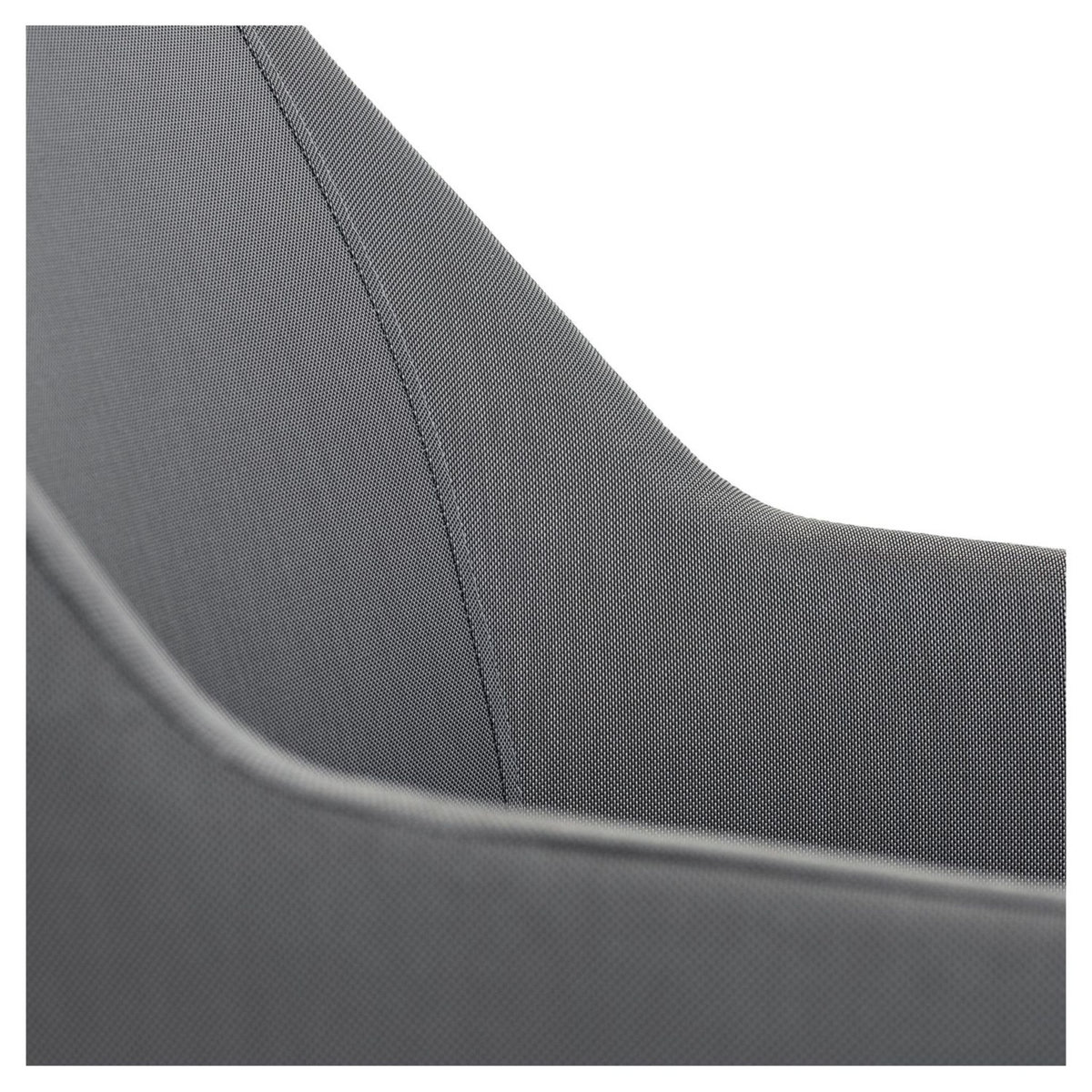 JARDILINE Lot de 2 fauteuils de jardin - Résine tressée/Aluminium - Anthracite - FORMENTERA