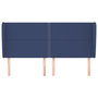 Voir la diapositive 3 : VIDAXL Tete de lit avec oreilles Bleu 203x23x118/128 cm Tissu