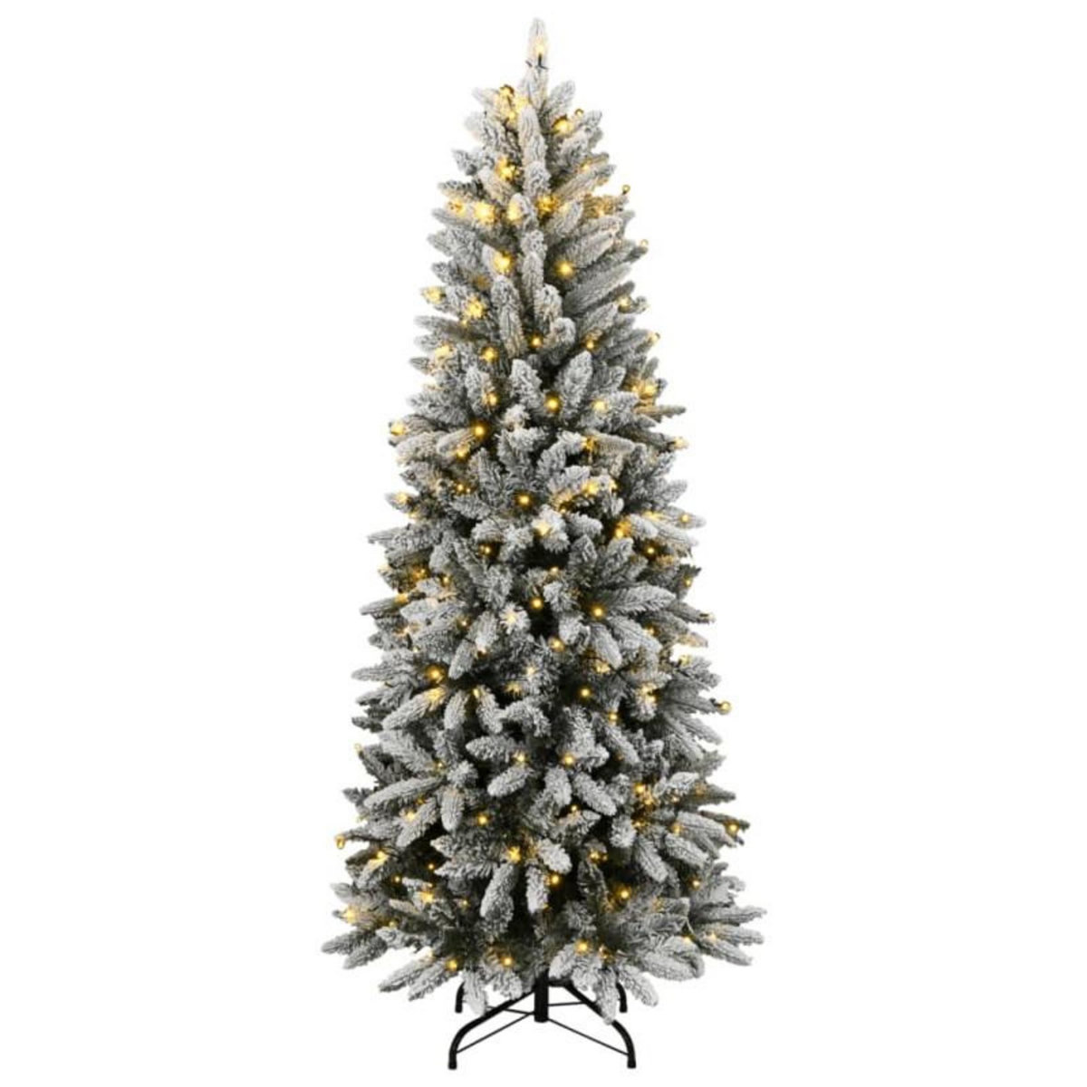 VIDAXL Sapin de Noël artificiel 300 LED et neige floquée 240 cm