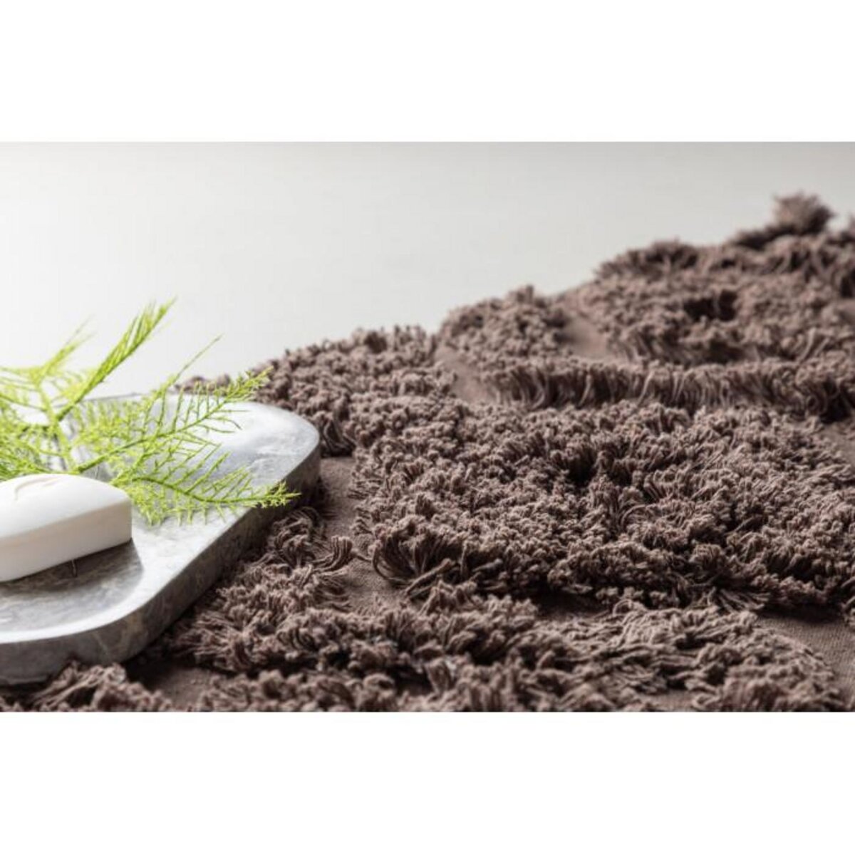 Paris Prix Tapis de Salle de Bain  Hilma  50x80cm Marron