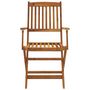 Voir la diapositive 5 : VIDAXL Ensemble a manger d'exterieur pliable 9pcs Bois d'acacia solide