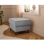 Voir la diapositive 1 : LISA DESIGN Jake - pouf en velours côtelé - pieds bois foncé