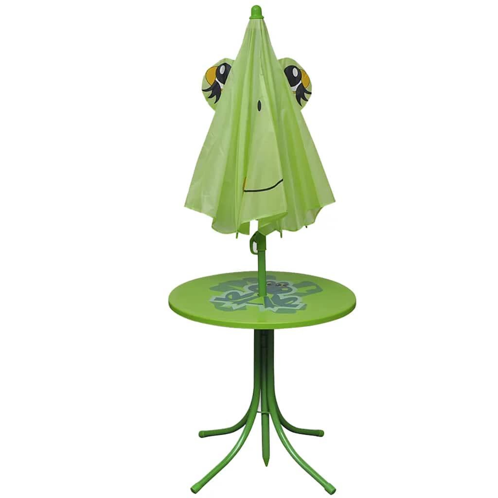 Voir la diapositive 3 : VIDAXL Ensemble de bistro avec parasol pour enfants 3 pcs Vert