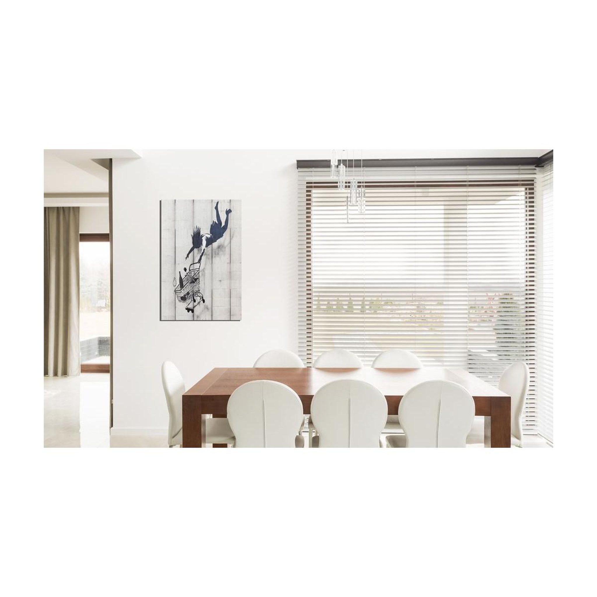 Voir la diapositive 2 : Paris Prix Tableau Imprimé  Shop Til You Drop - Banksy