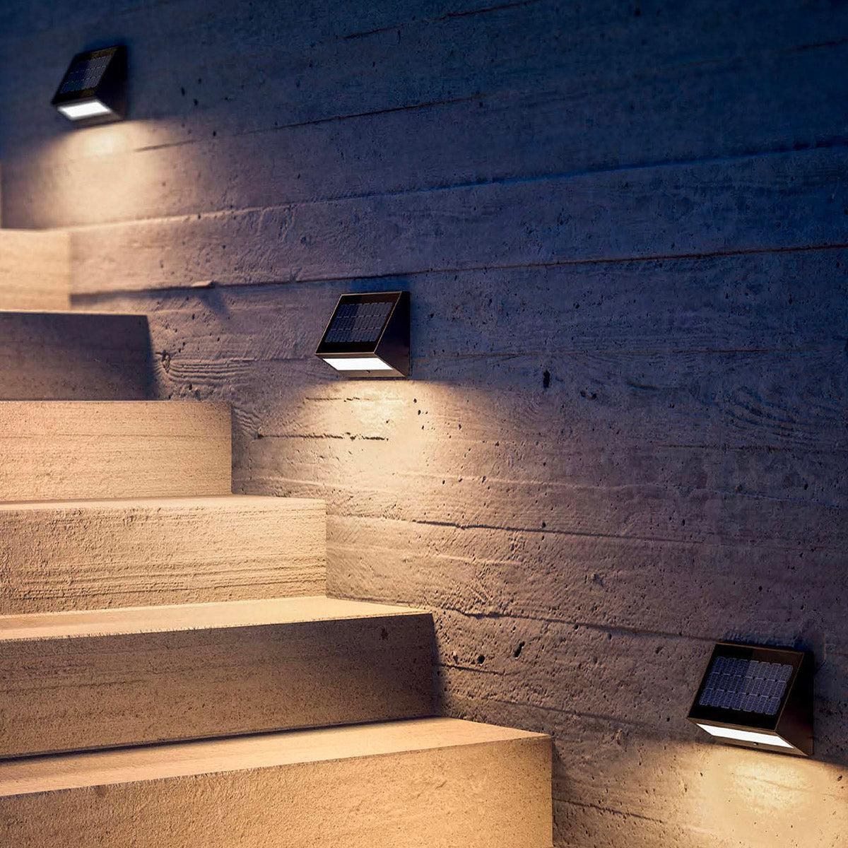 Lumisky Applique murale solaire ECOSTEP Noir Aluminium H14,1cm