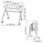 Voir la diapositive 6 : RIDDER RIDDER Tabouret pliable de salle de bain 110 kg Blanc A0050301
