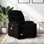 Voir la diapositive 1 : VIDAXL Fauteuil de massage inclinable electrique Noir Tissu