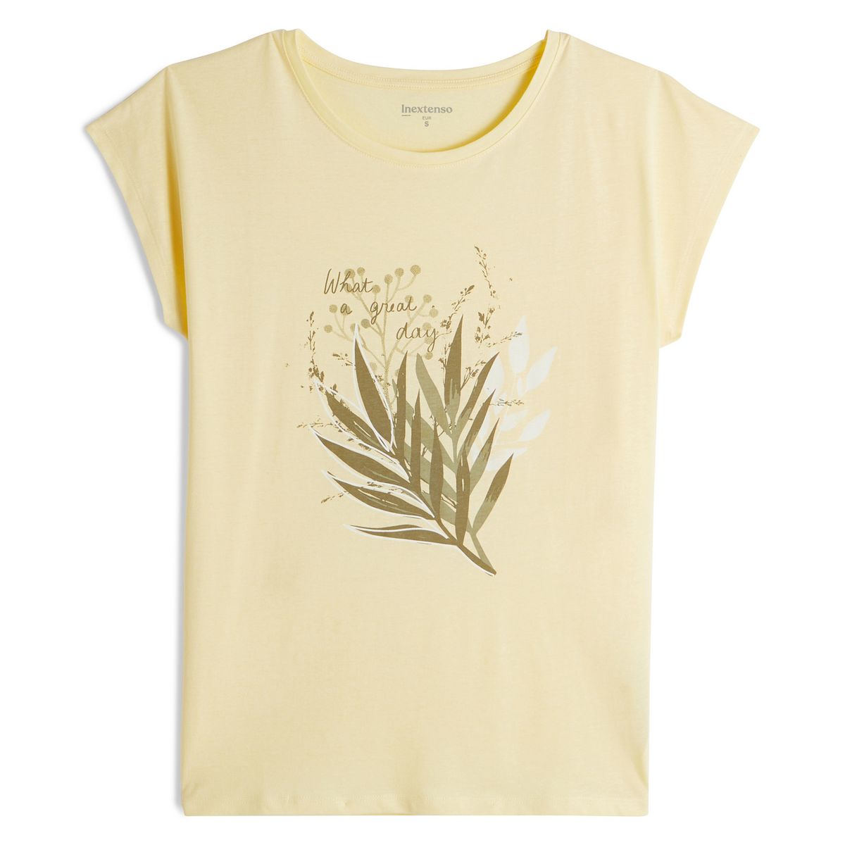 INEXTENSO T-shirt jaune femme