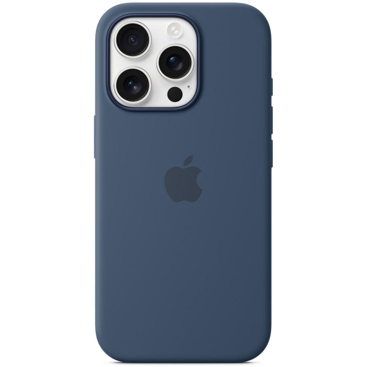 APPLE Coque iPhone 16 Pro MagSafe denim silicone