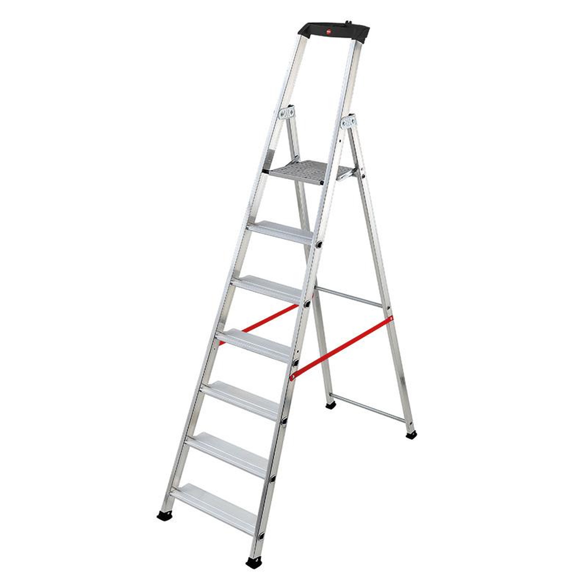 HAILO Escabeau professionnel pliable en aluminium 7 marches larges Hailo Alu Pro