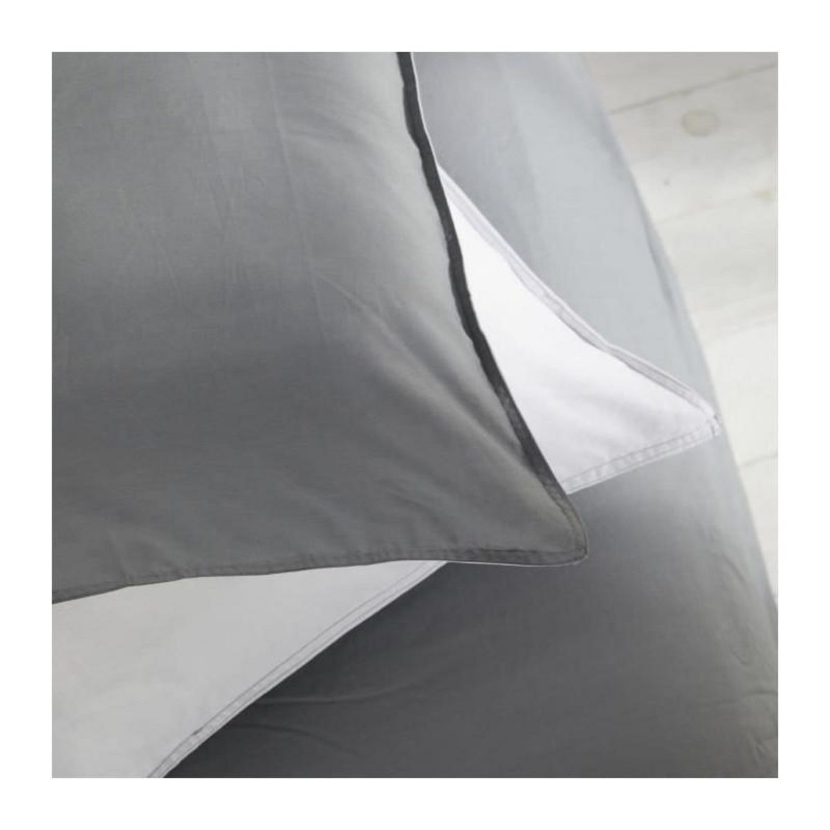 Today Housse de couette - TODAY - CHARME - Coton 57 fils - Gris clair x Dune Constance - 260 x 240 cm