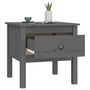 Voir la diapositive 5 : VIDAXL Table d'appoint Gris 50x50x49 cm Bois massif de pin