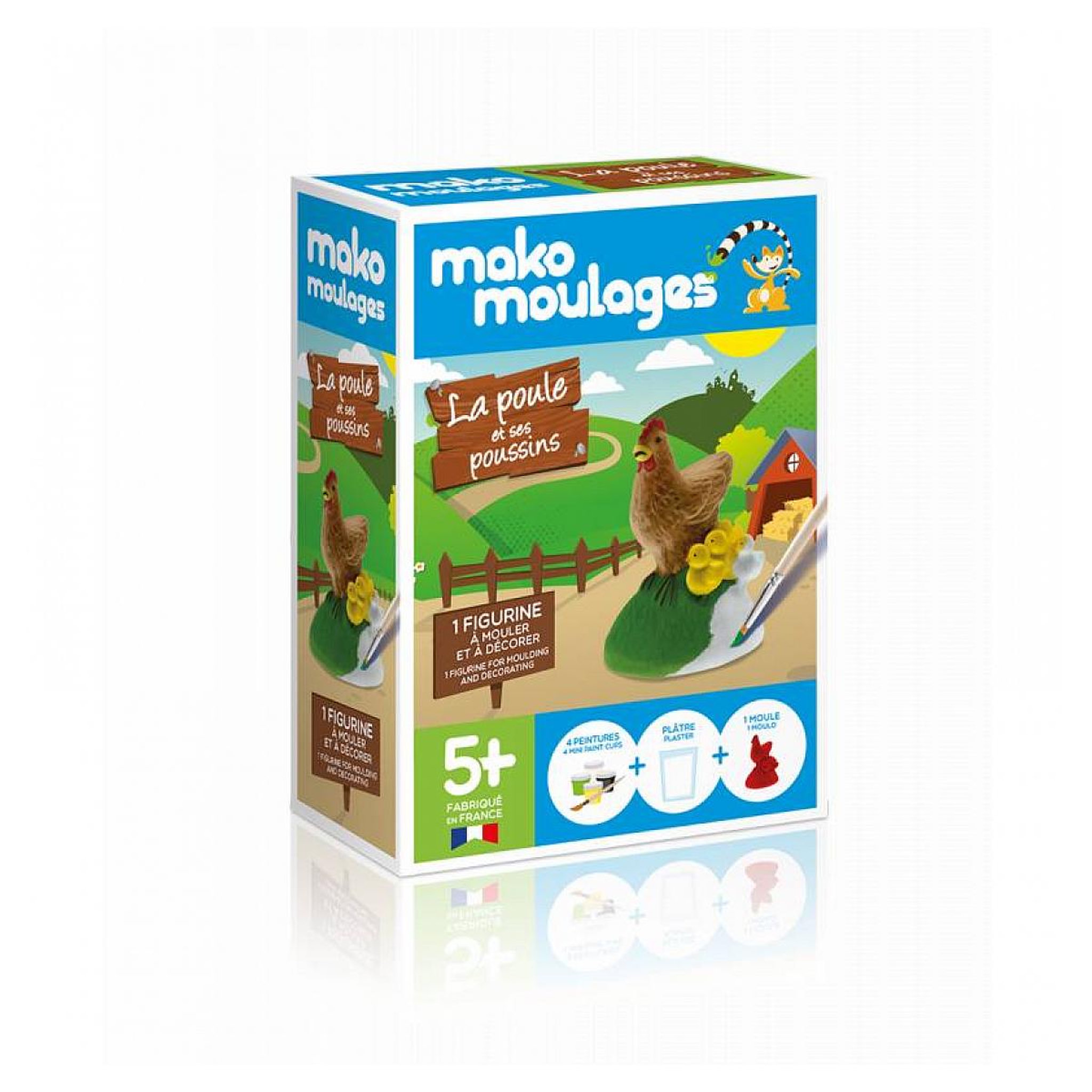 Voir la diapositive 2 : Mako Creations Mako moulage la poule et ses poussins