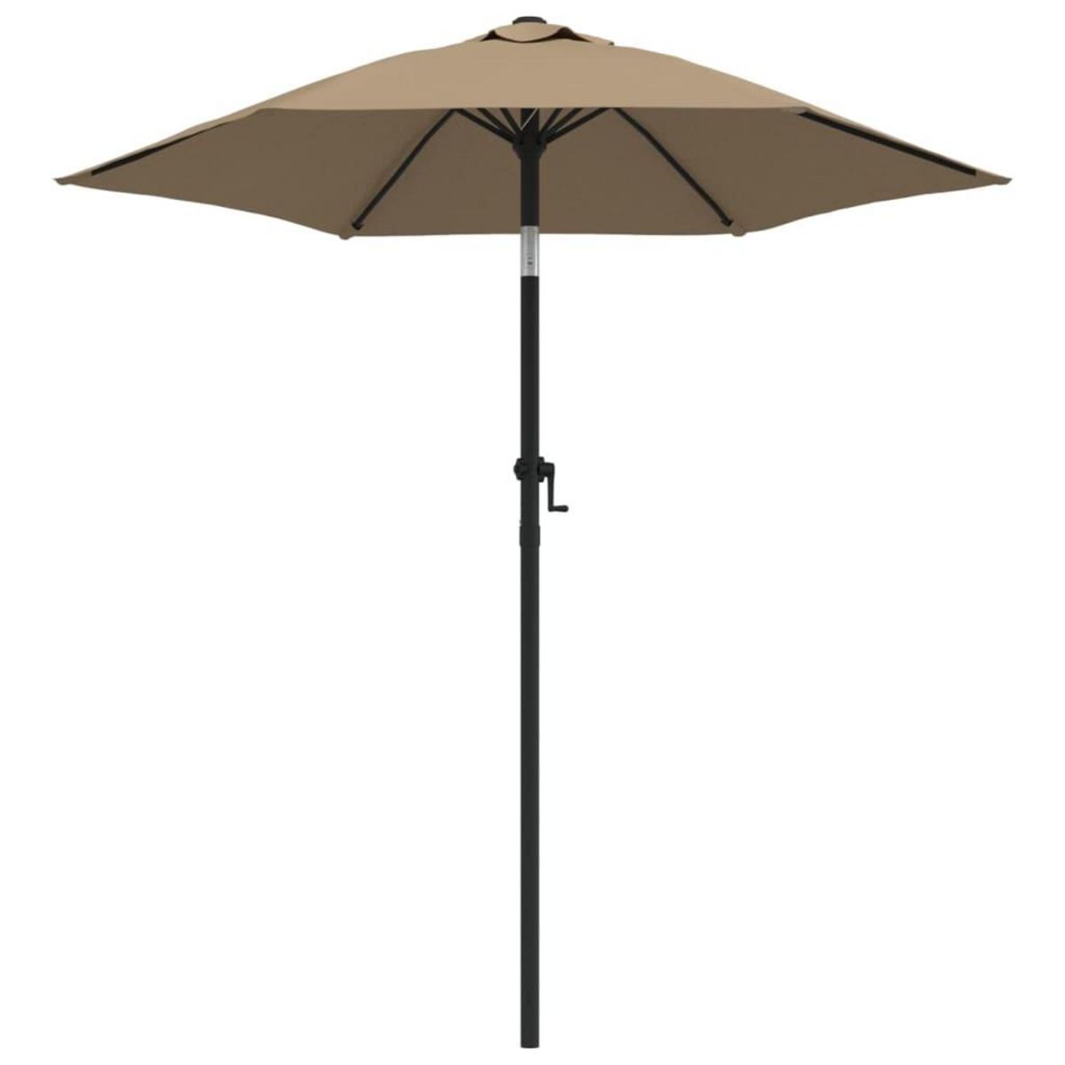 VIDAXL Parasol Taupe 200x224 cm Aluminium