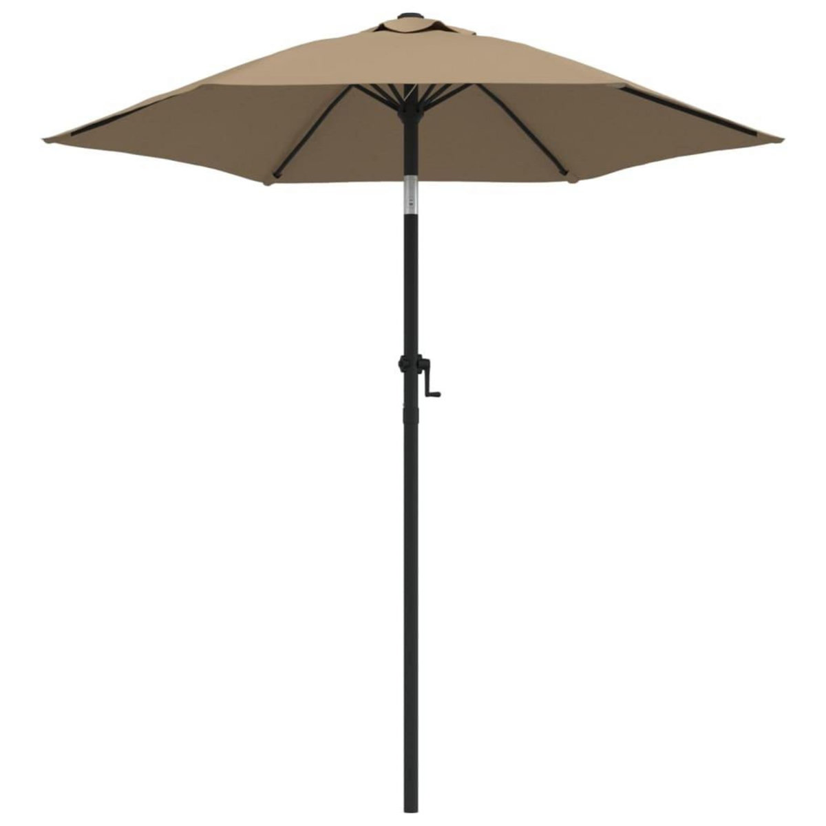 VIDAXL Parasol Taupe 200x224 cm Aluminium