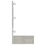 Voir la diapositive 5 : VIDAXL Armoire a miroir avec LED Gris beton 90x31,5x62 cm