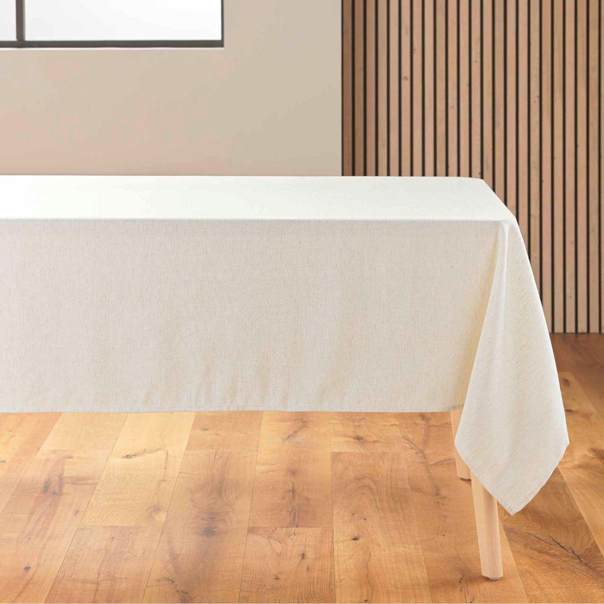 Douceur d'Intérieur Nappe rectangulaire  pauline  140x240cm naturel