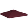 Voir la diapositive 2 : VIDAXL Toile superieure double de belvedere 310 g/m^2 3x3 m Bordeaux