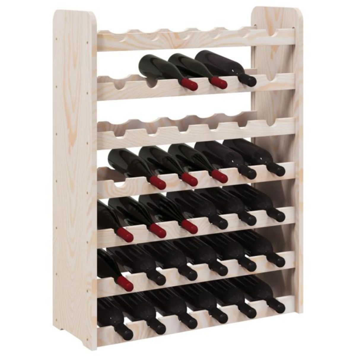VIDAXL Casier à vin 67,5x25x87 cm Bois de pin massif