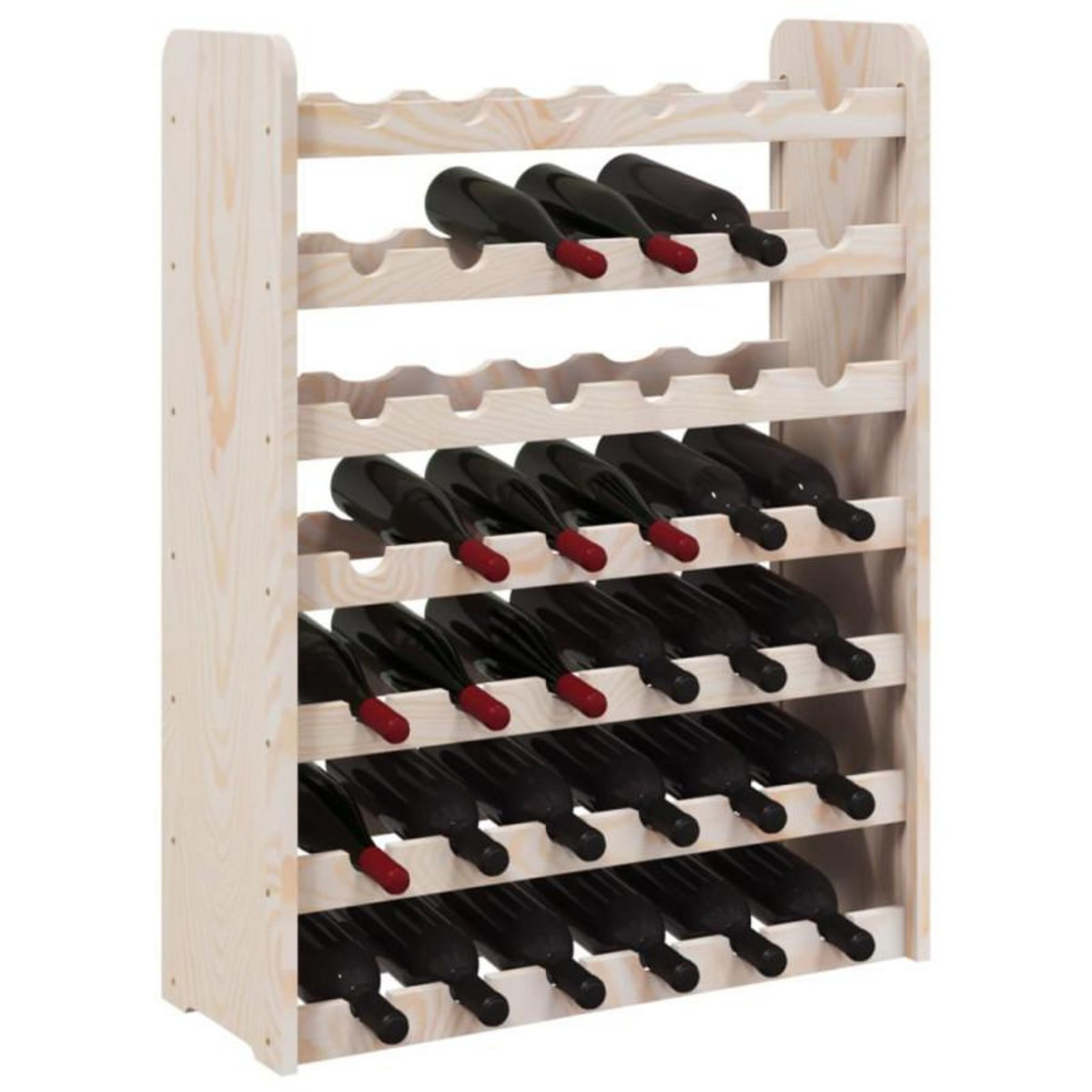 VIDAXL Casier à vin 67,5x25x87 cm Bois de pin massif