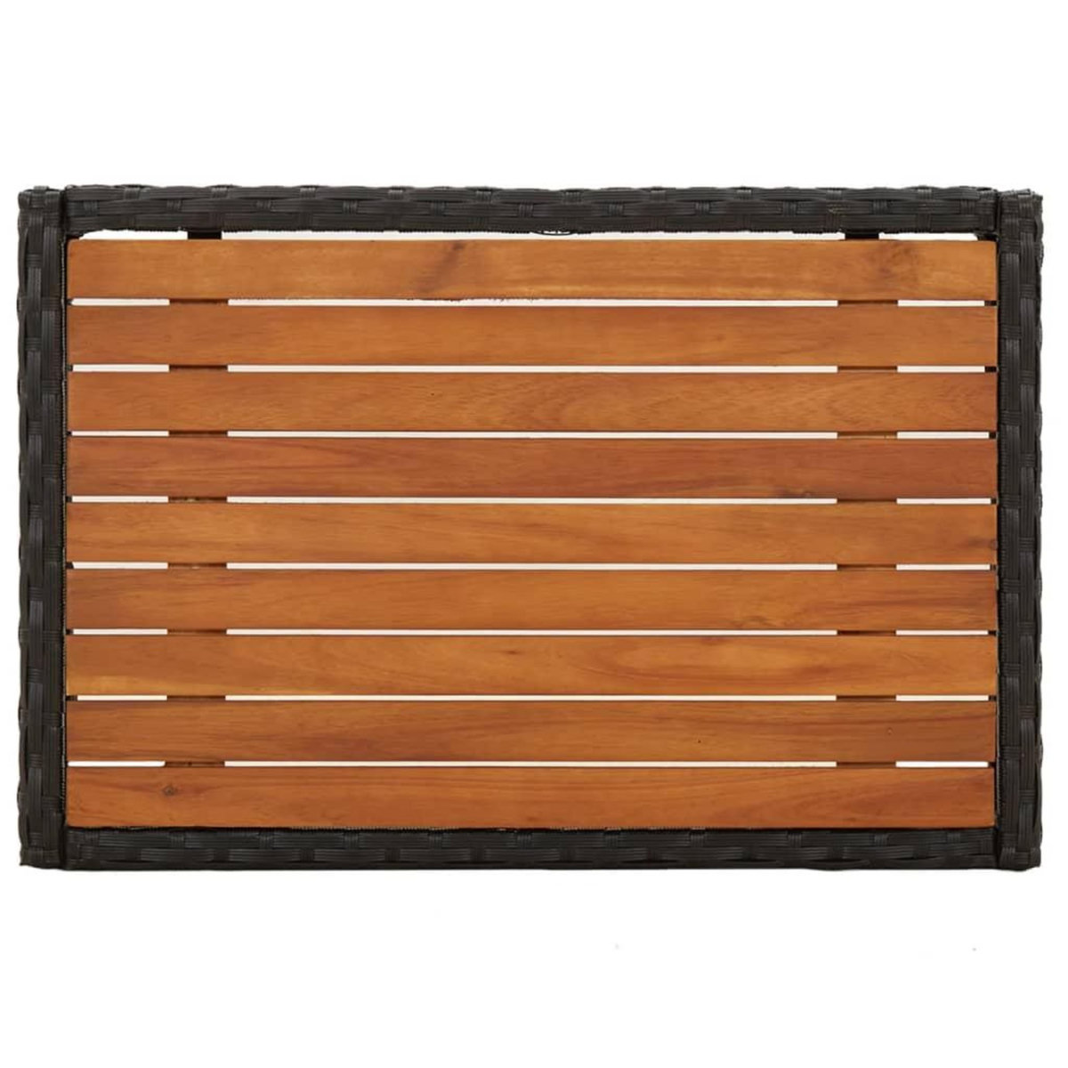 VIDAXL Chaises inclinables de jardin lot de 2 et table resine tressee