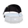 Voir la diapositive 1 : EXIT TOYS Voile d'ombrage pour piscine tubulaire ronde Ø 2,40 à 2,55 m - Exit Toys