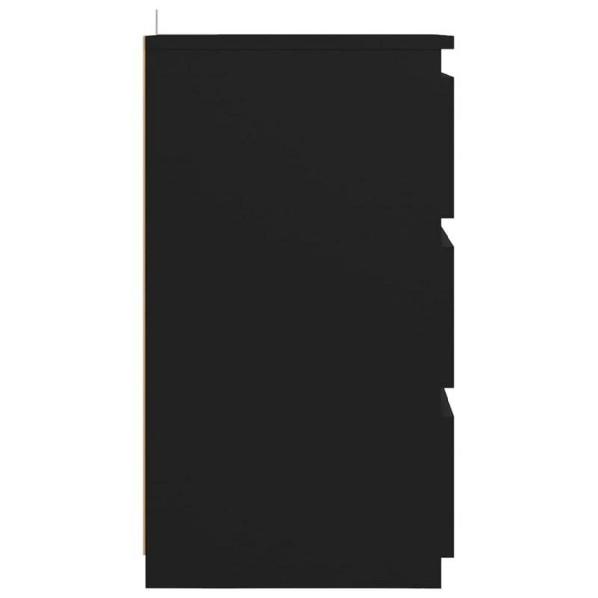 VIDAXL Table de chevet Noir 40x35x62,5 cm Aggloméré