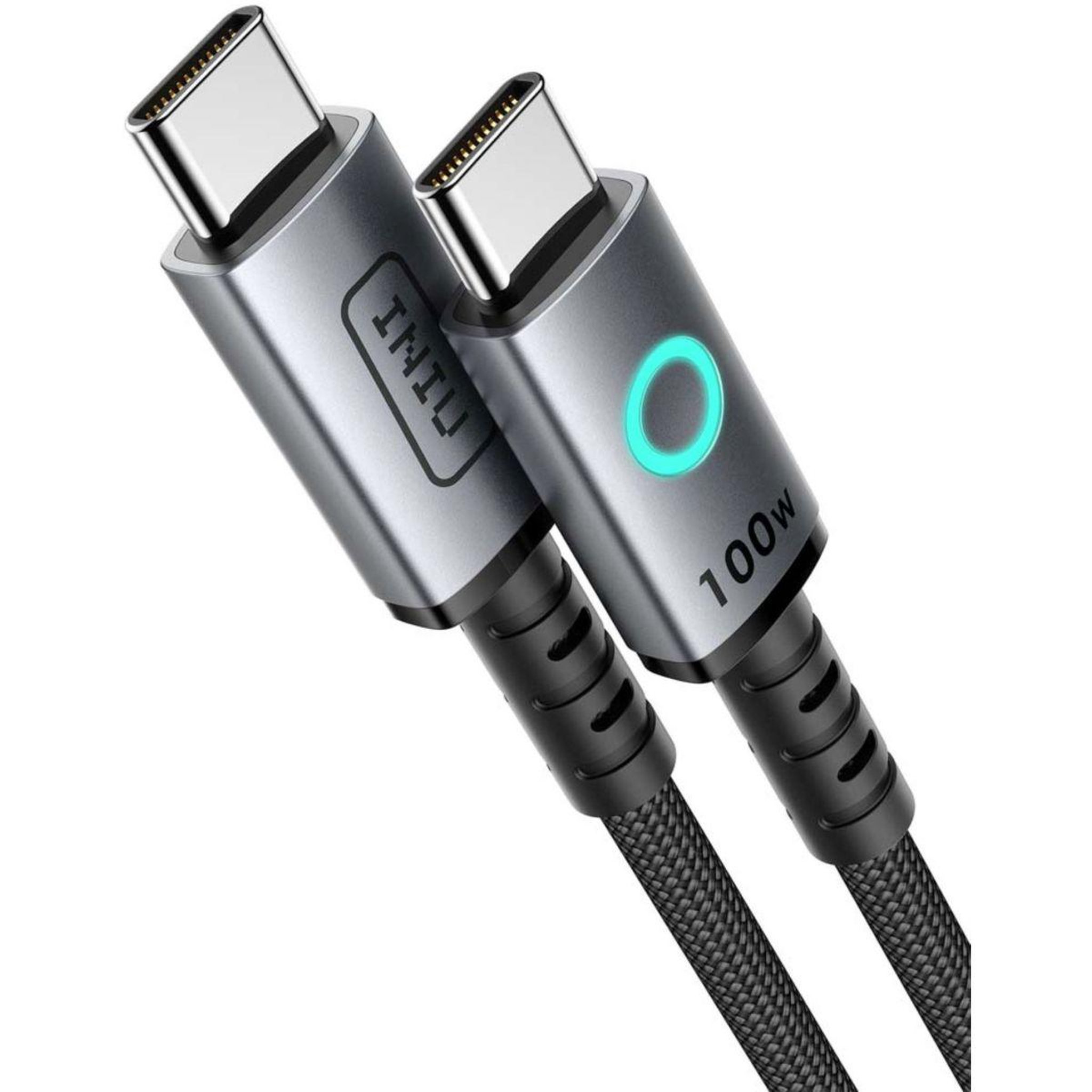 INIU Câble usb c 100w usb-c/usb-c 2m leopard noir