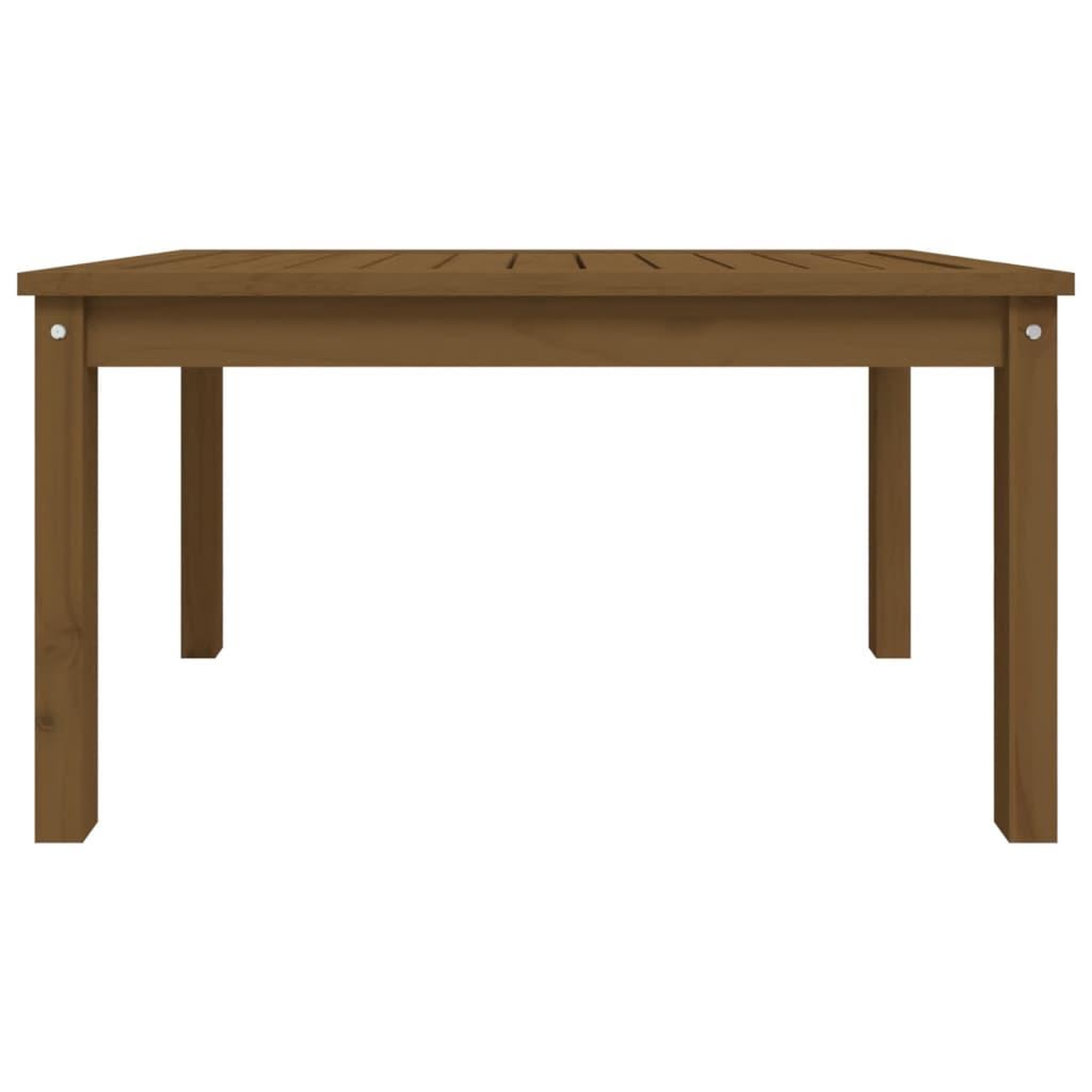 Voir la diapositive 5 : VIDAXL Table de jardin marron miel 82,5x50,5x45 cm bois massif de pin
