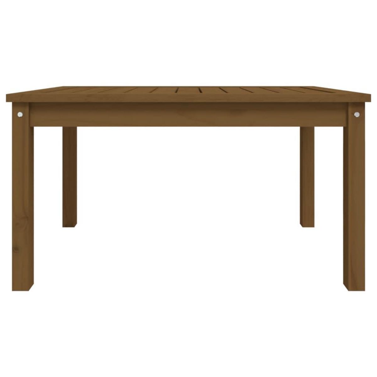 VIDAXL Table de jardin marron miel 82,5x50,5x45 cm bois massif de pin