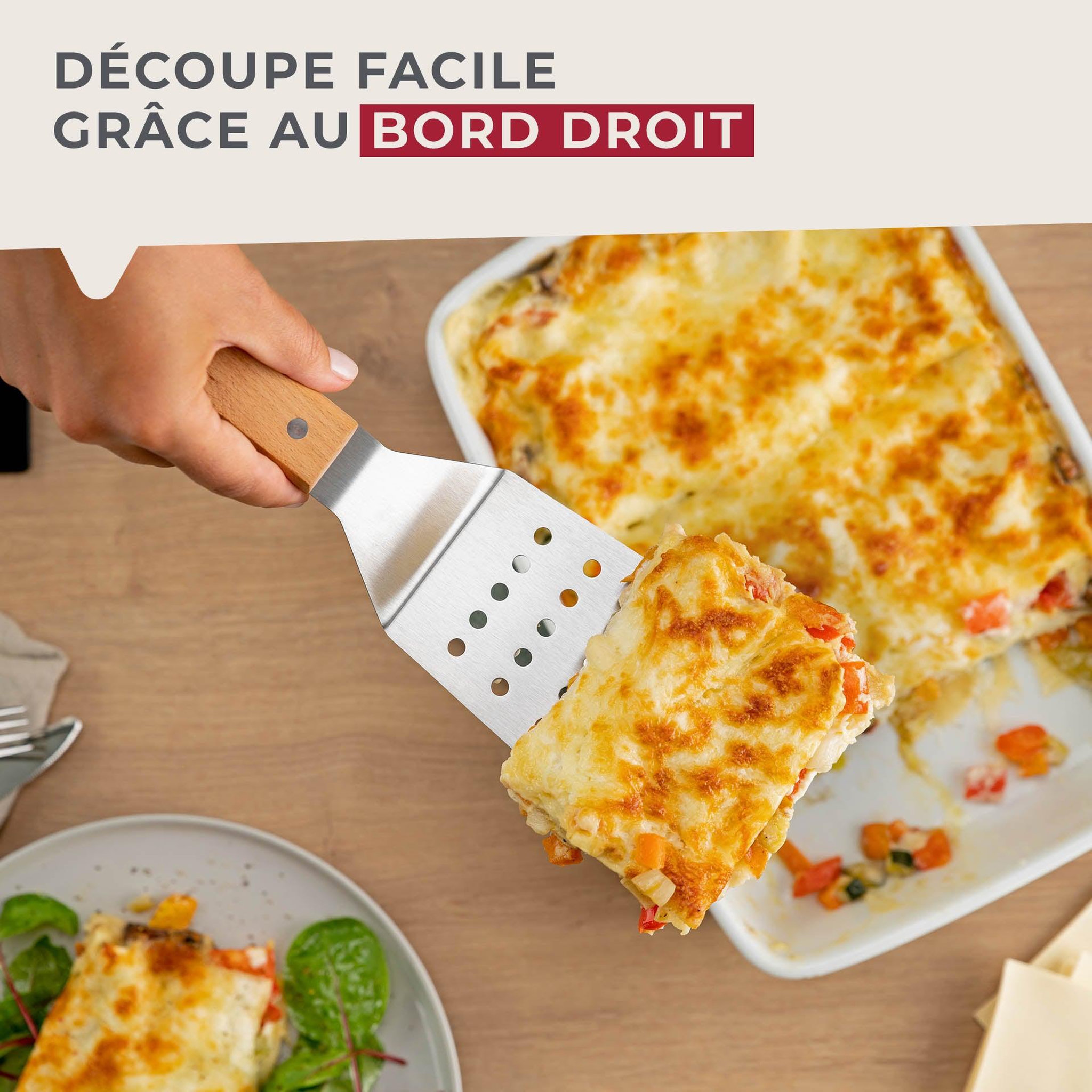 Voir la diapositive 5 : Fackelmann Pelle à pizza ajourée 29 cm fackelmann pizza & pasta