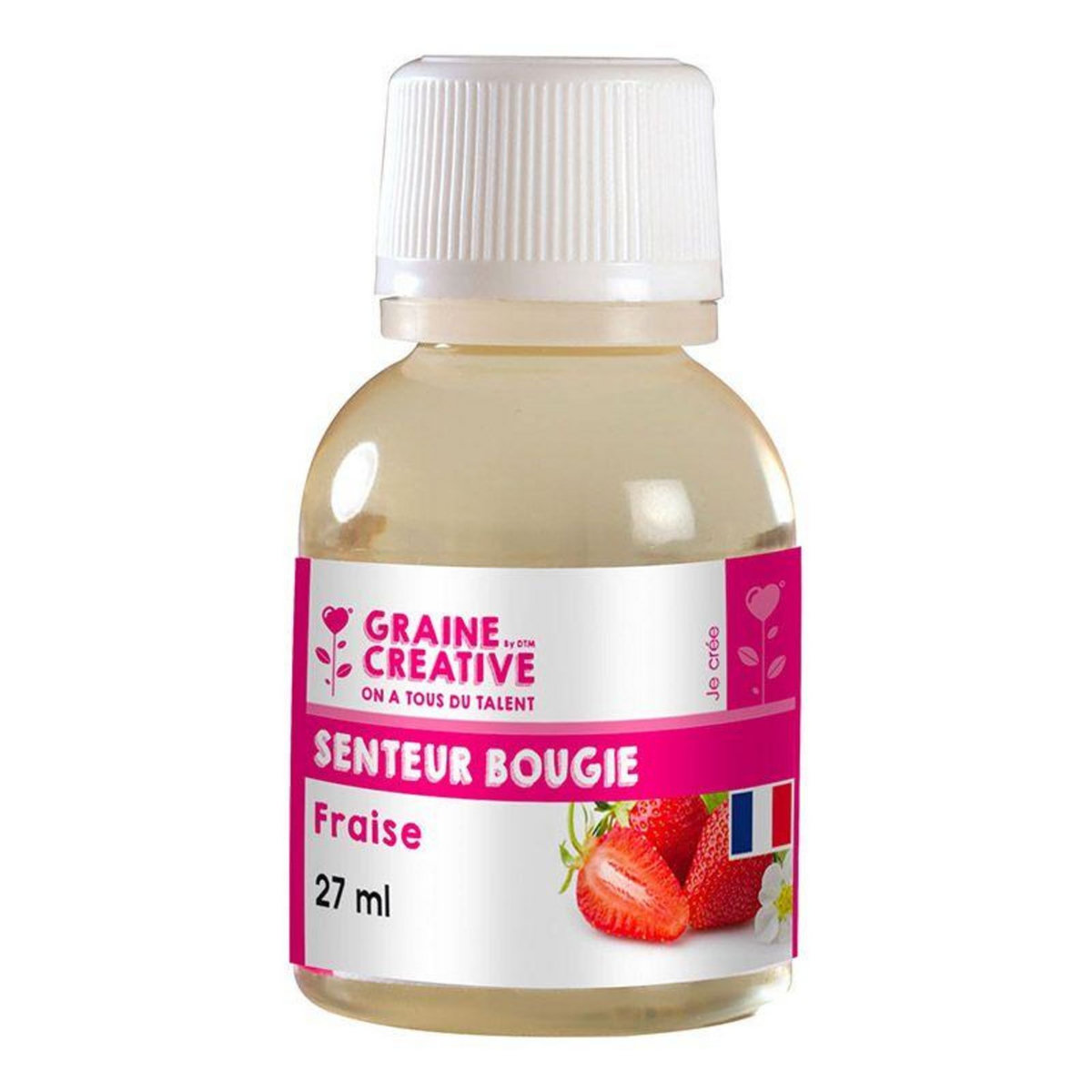 Graine créative Parfum pour bougie - senteur Fraise 27 ml