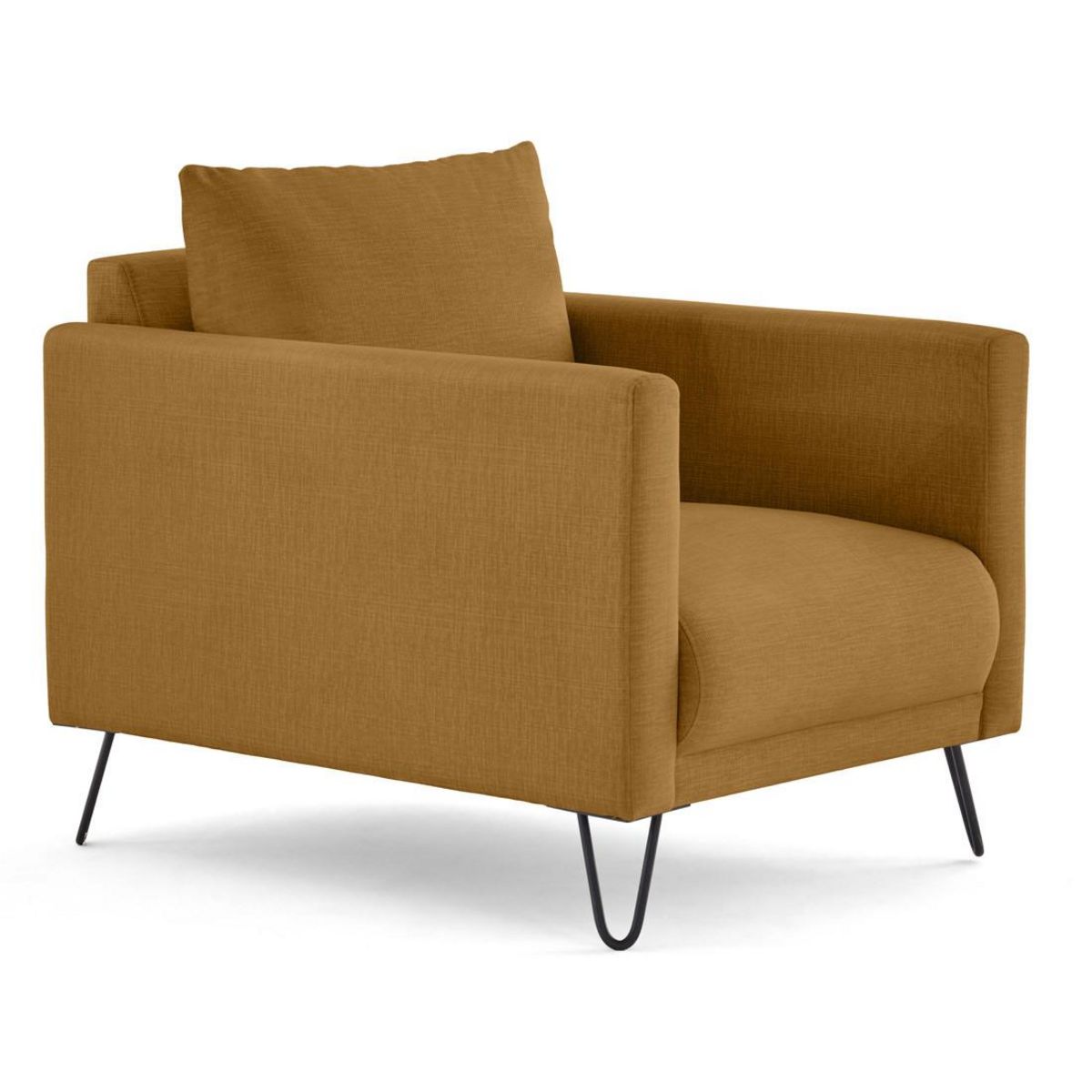 LISA DESIGN Ostrava - fauteuil en velours pieds en épingle